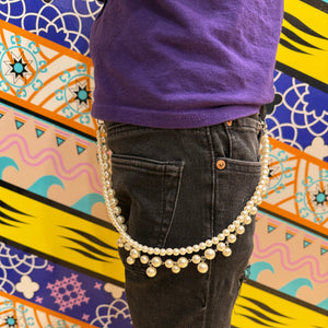 Pearl Pocket Chain with Silver tips - Kulture Original