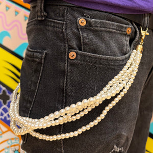 Pearl Pocket Chain with Gold plated tips - Kulture Original