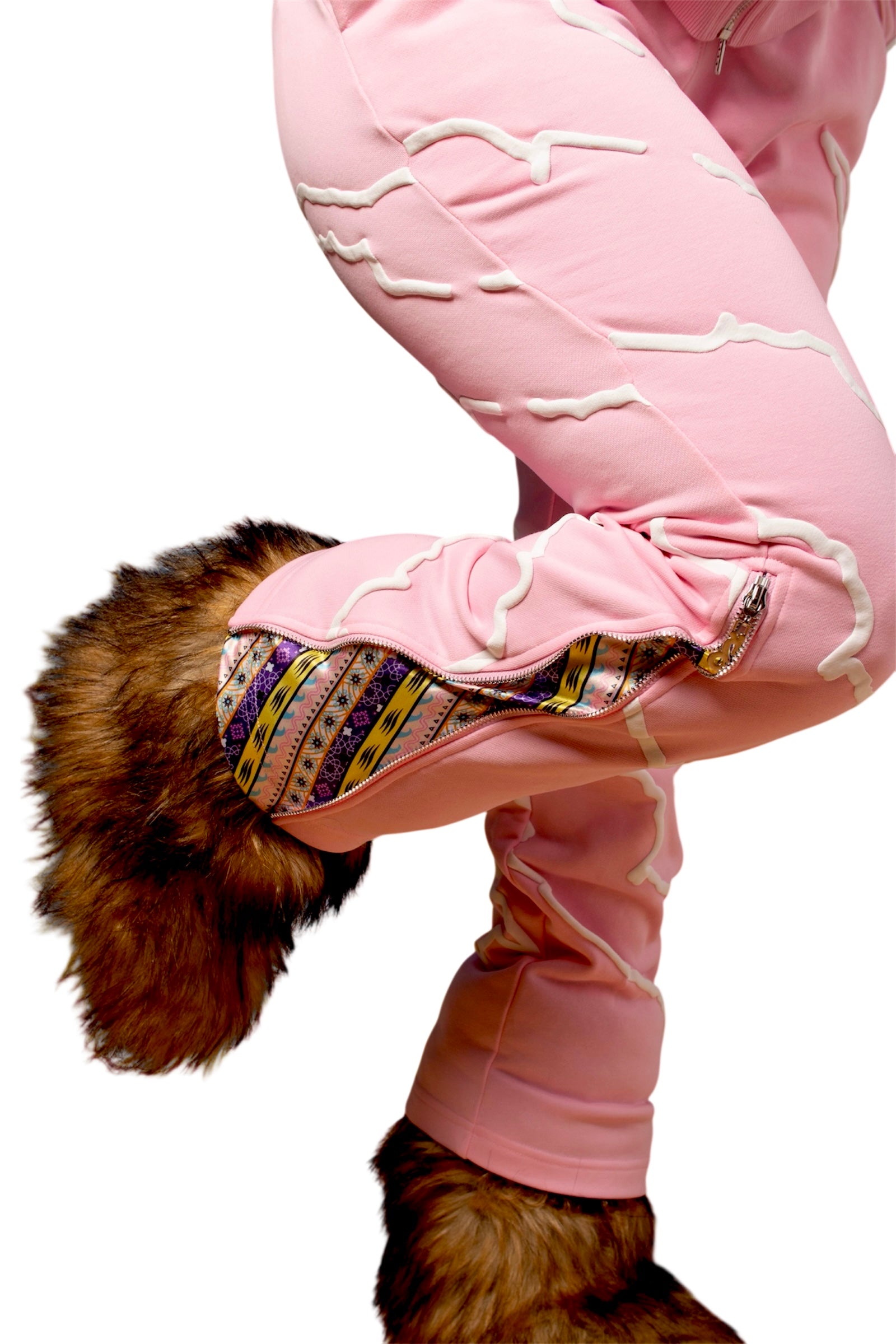 Pink Premium Stacked Sweatpants