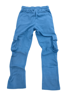 Blue Cargo Sweatpants - Kulture Original