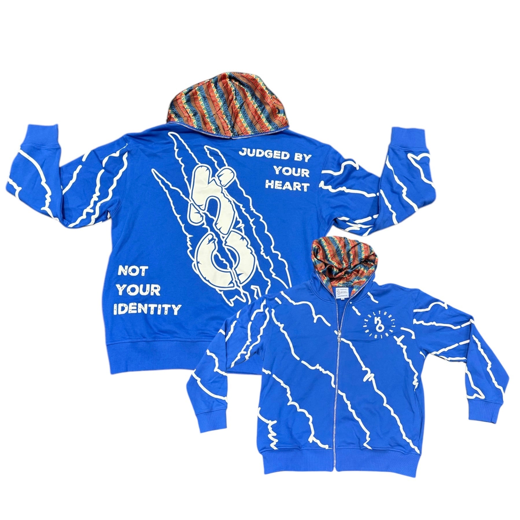 Blue Premium ZipUp Hoodie - Kulture Original