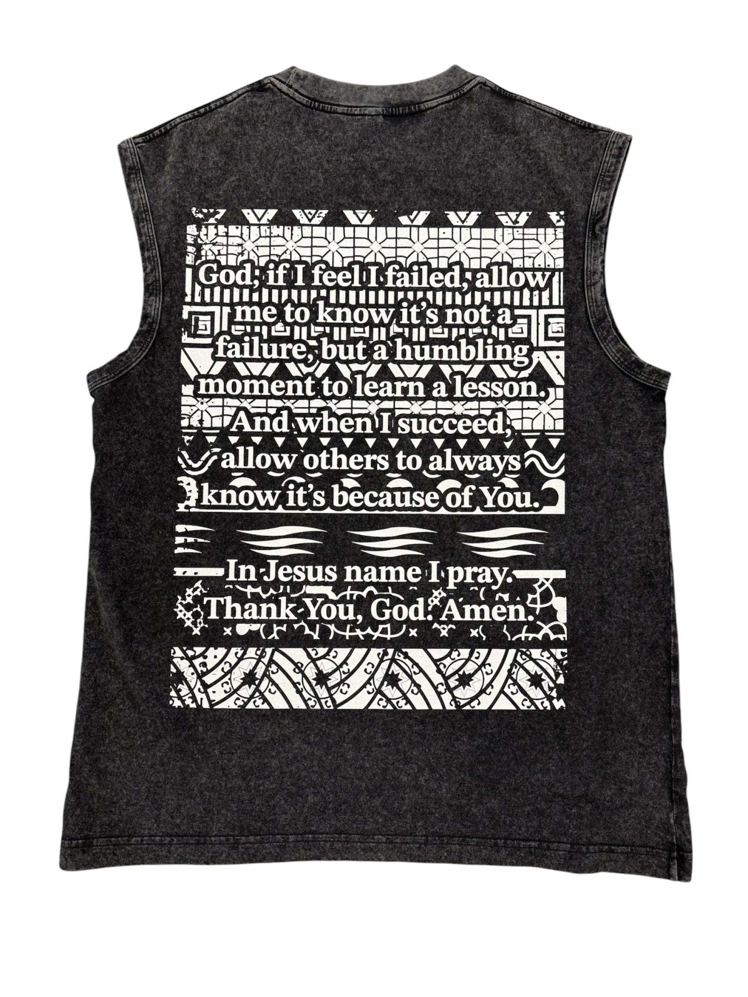 Sleeveless Black Pray for the Kulture - Charcoal 1 out 4