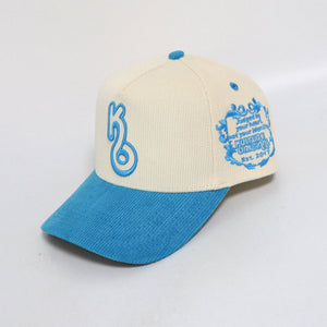 Azure CorduroyPattern SnapBack - Kulture Original