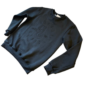 Black Embossed Premium Sweatshirt - Kulture Original