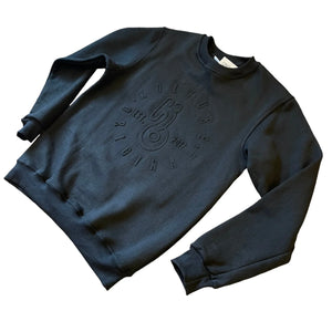 Black Embossed Premium Sweatshirt - Kulture Original