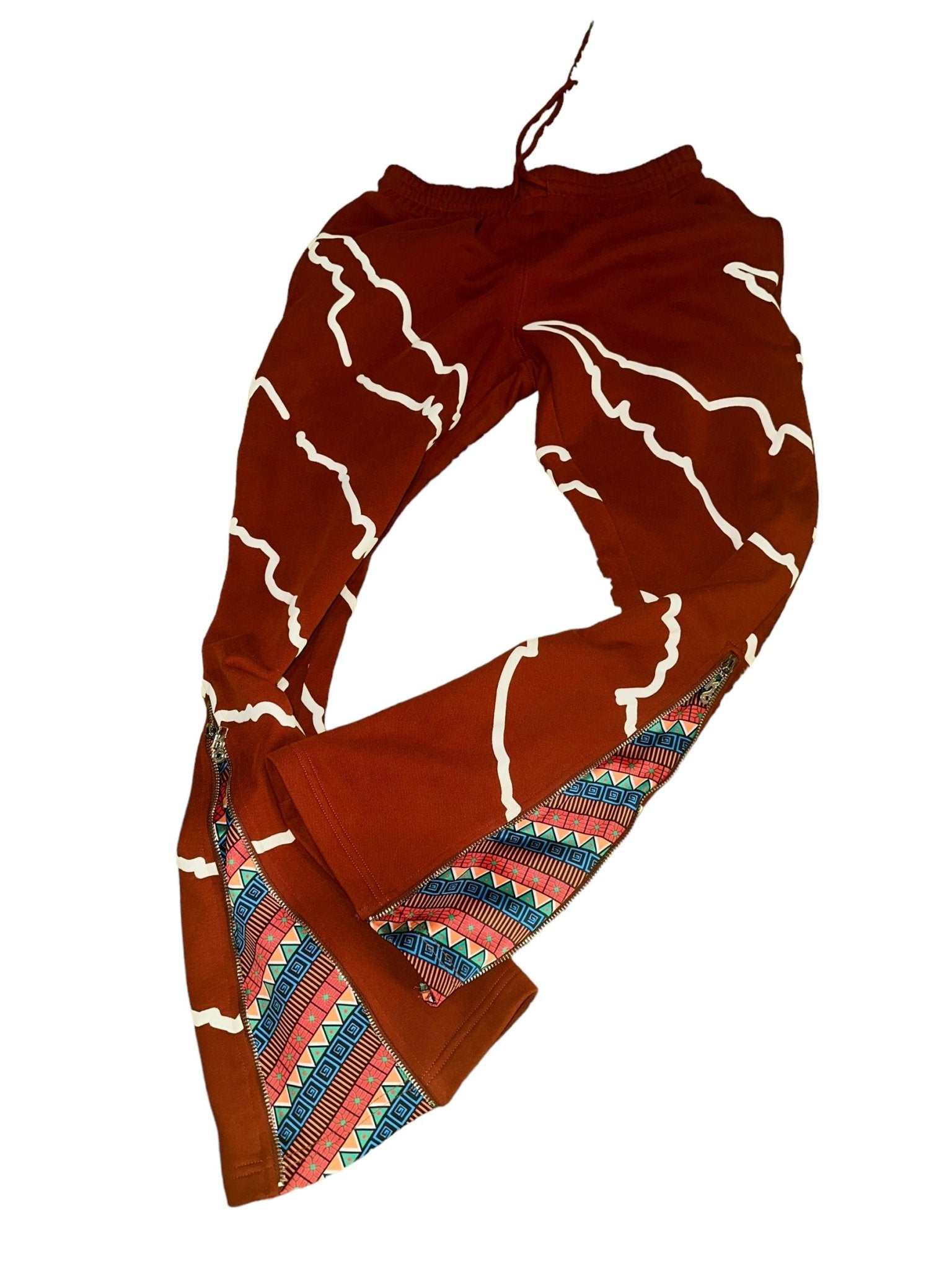 Brown Premium Stacked Sweatpants - Kulture Original