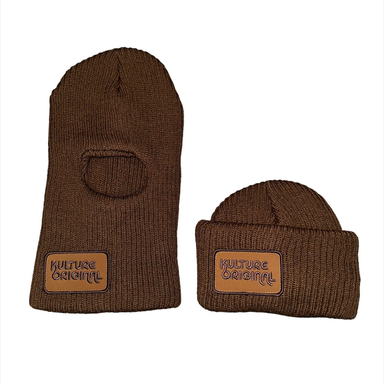 Brown Ski Mask/ Beanie - Kulture Original