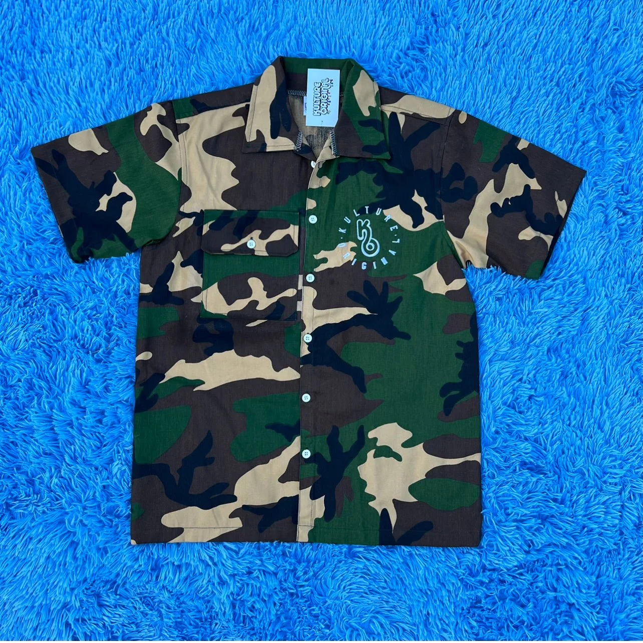 Camo KO Button Up Shirt - Kulture Original