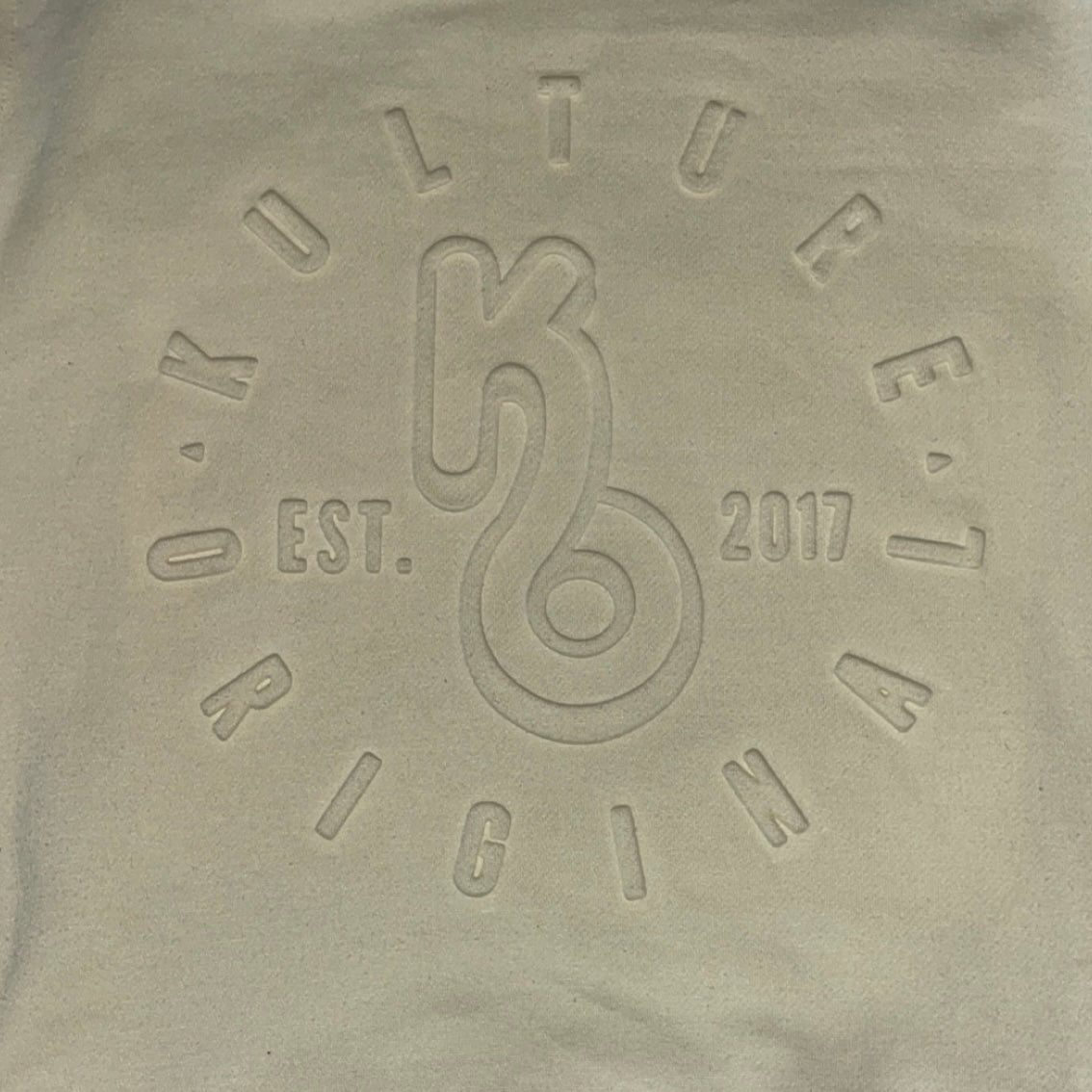Cream Embossed Premium Sweatshirt - Kulture Original