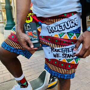 Flag Pattern Shorts - Kulture Original