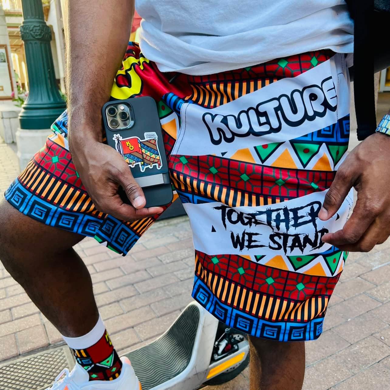 Flag Pattern Shorts - Kulture Original