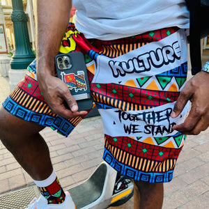 Flag Pattern Shorts - Kulture Original
