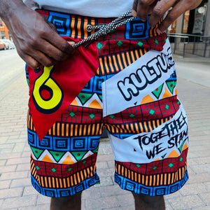 Flag Pattern Shorts - Kulture Original