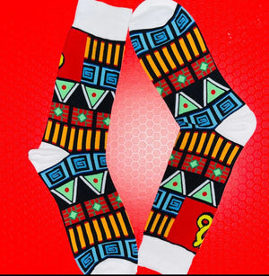Flag Pattern Socks - Kulture Original
