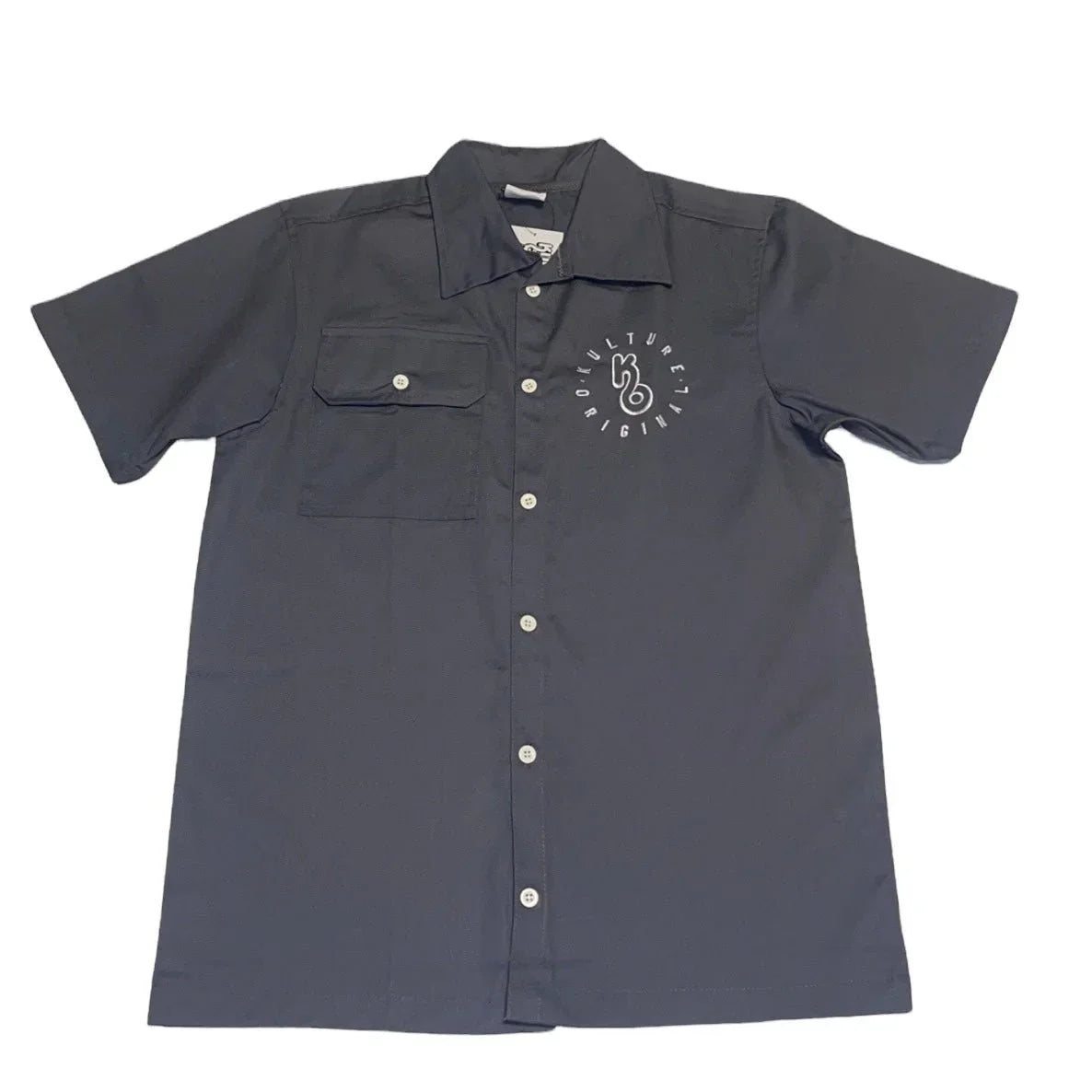 Grey KO Button Up Shirt - Kulture Original