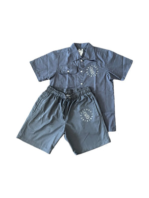 Grey KO Button Up Shirt - Kulture Original