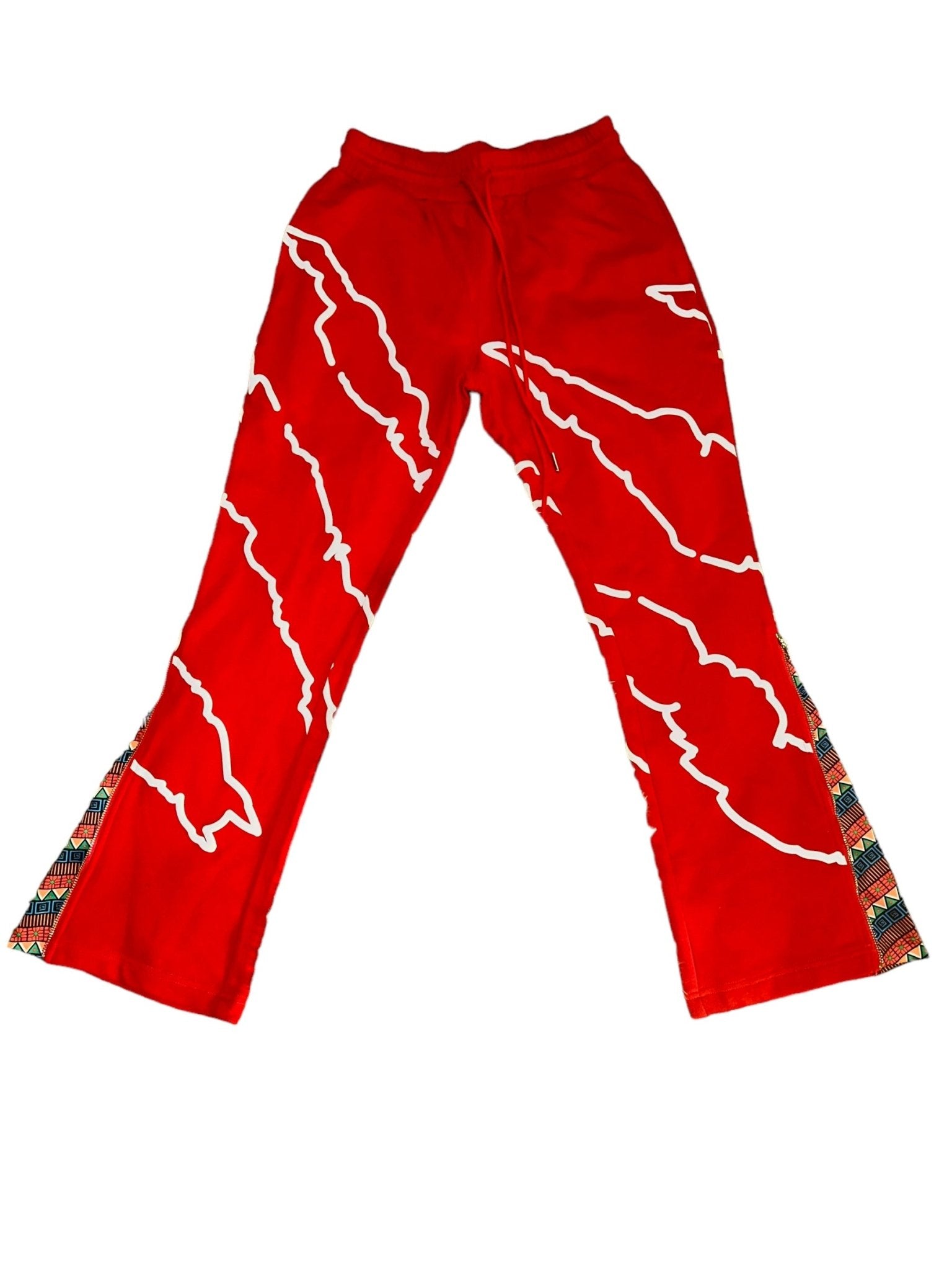 Red Premium Stacked Sweatpants - Kulture Original