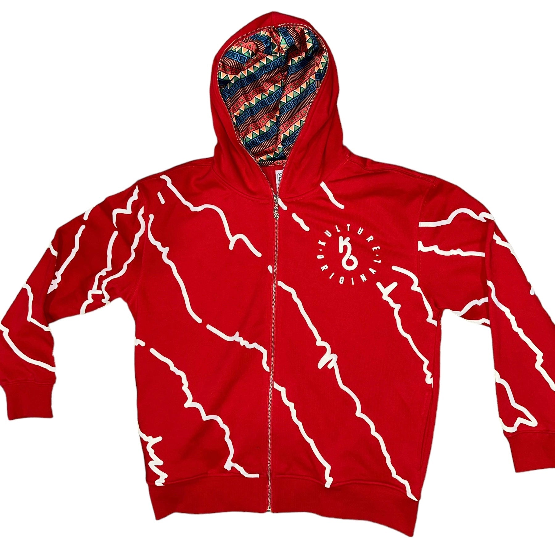 Red Premium ZipUp Hoodie - Kulture Original