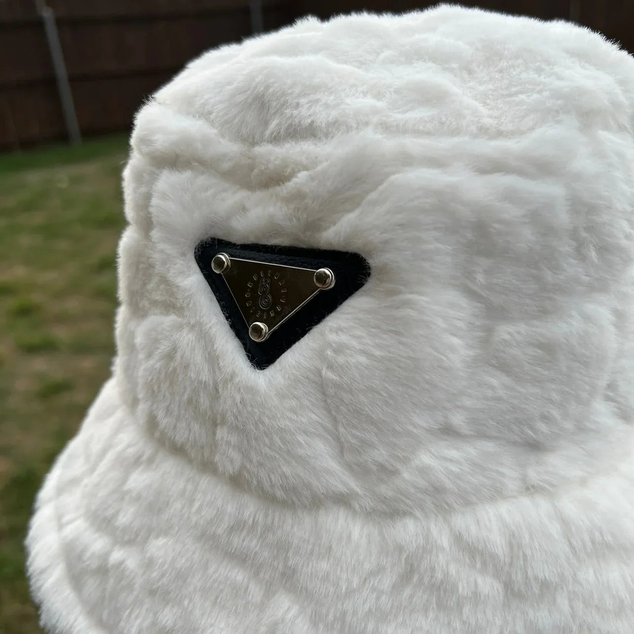 White Fur Bucket Hat - Kulture Original