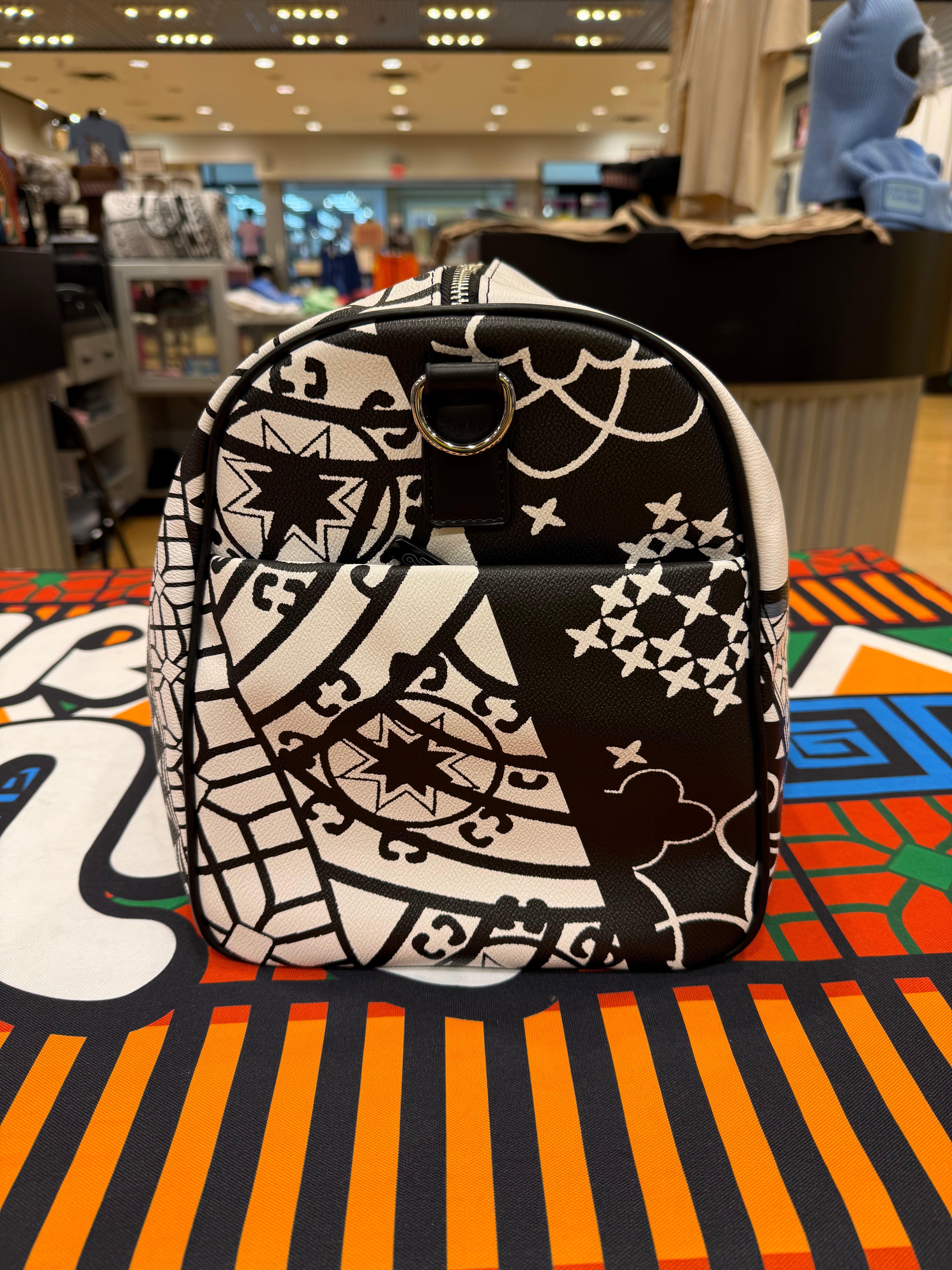 Black Premium KO Pattern Duffle Bag