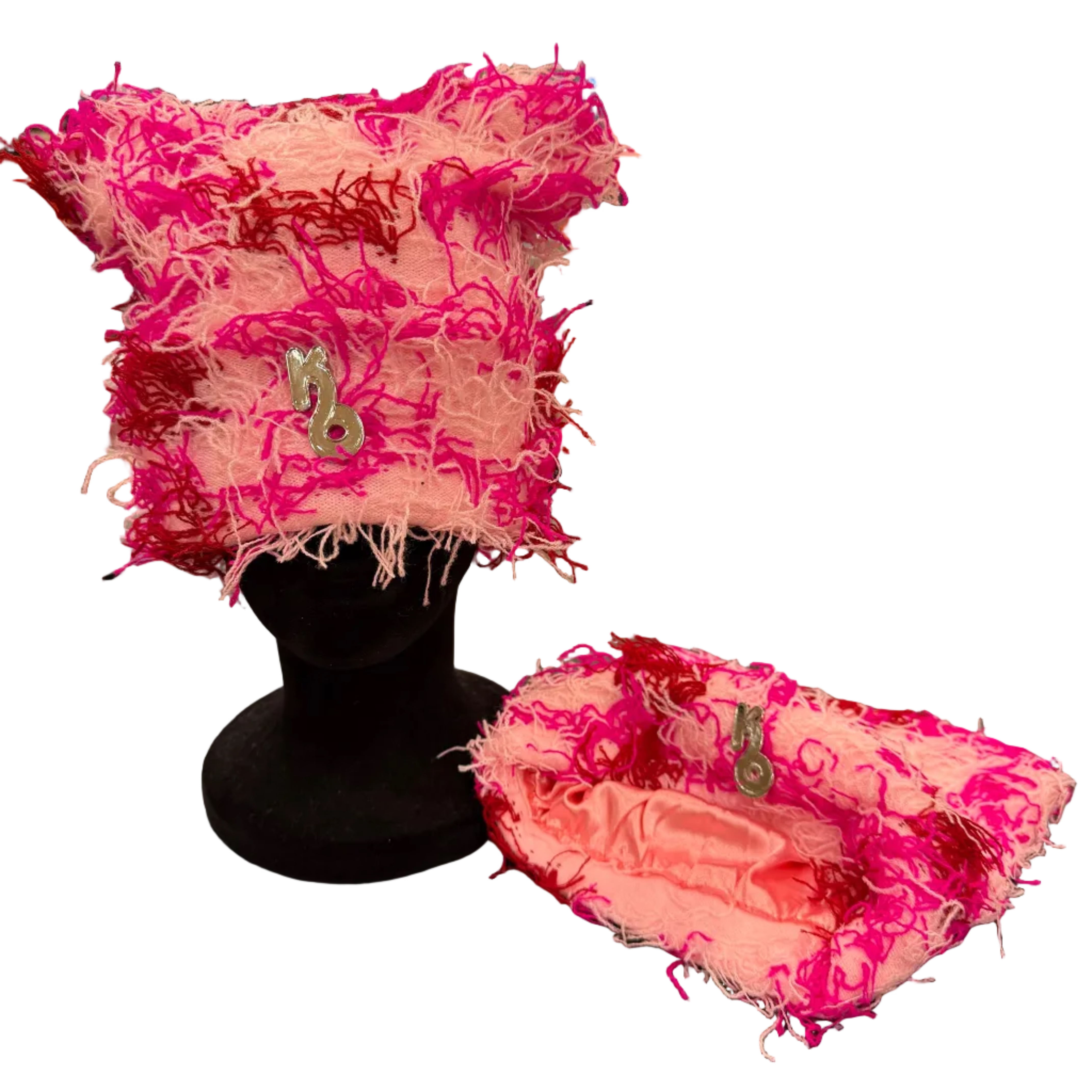Blossom Distressed Beanie - Satin Lined