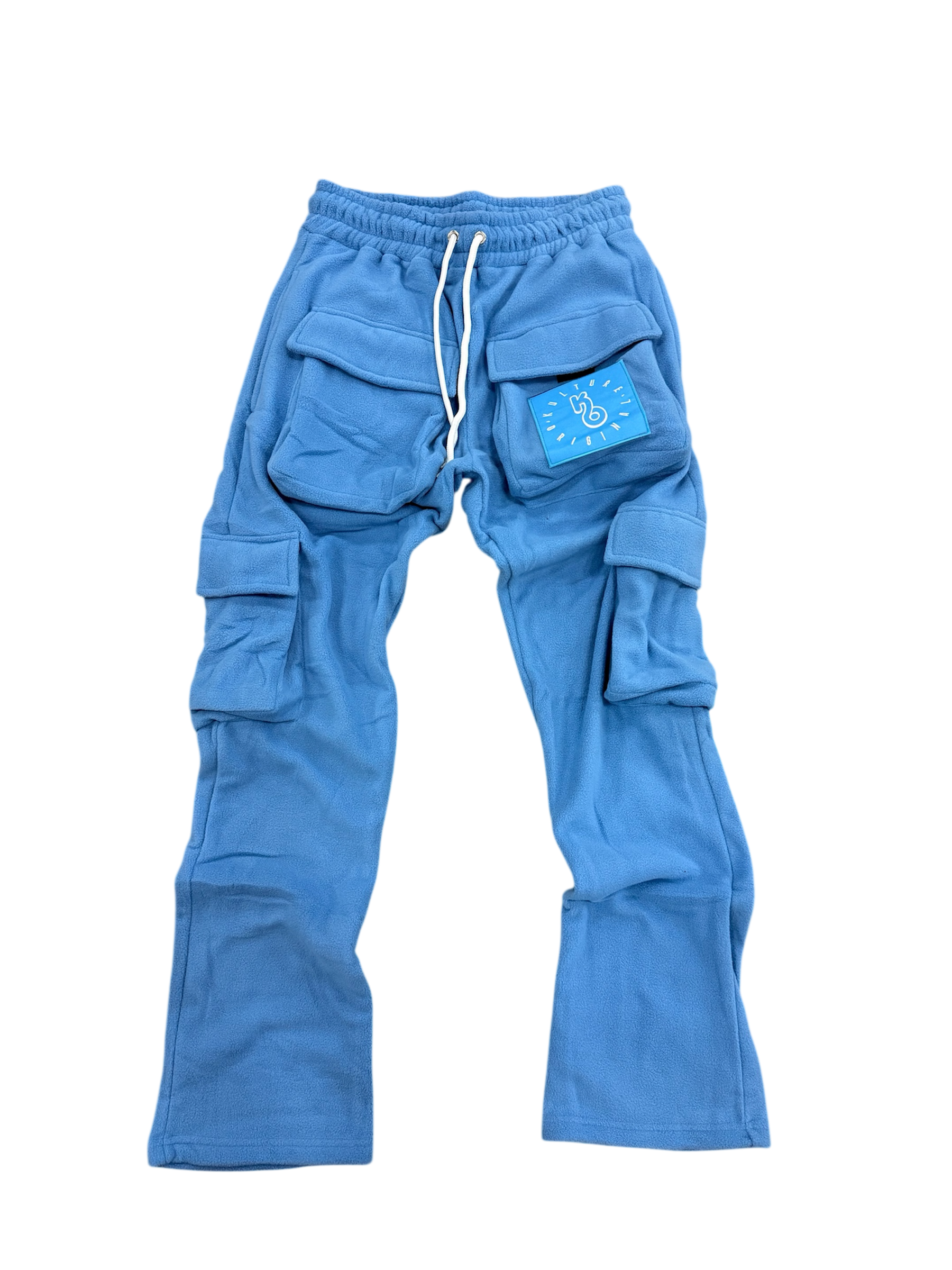 Blue Cargo Sweatpants