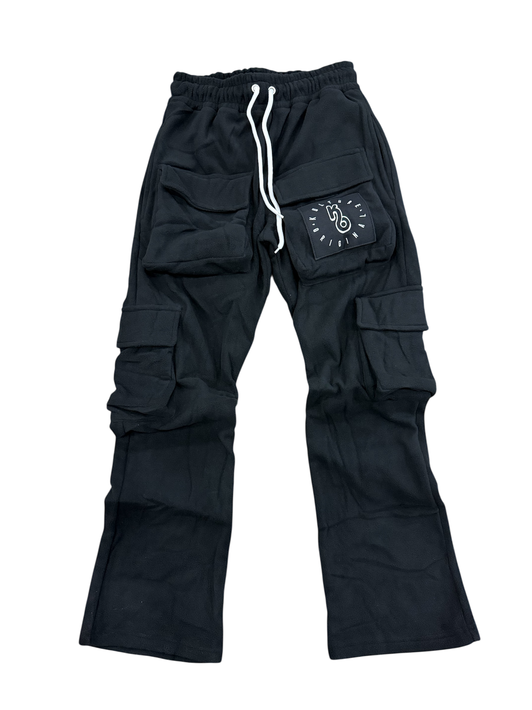 Stacked Cargo Black pants