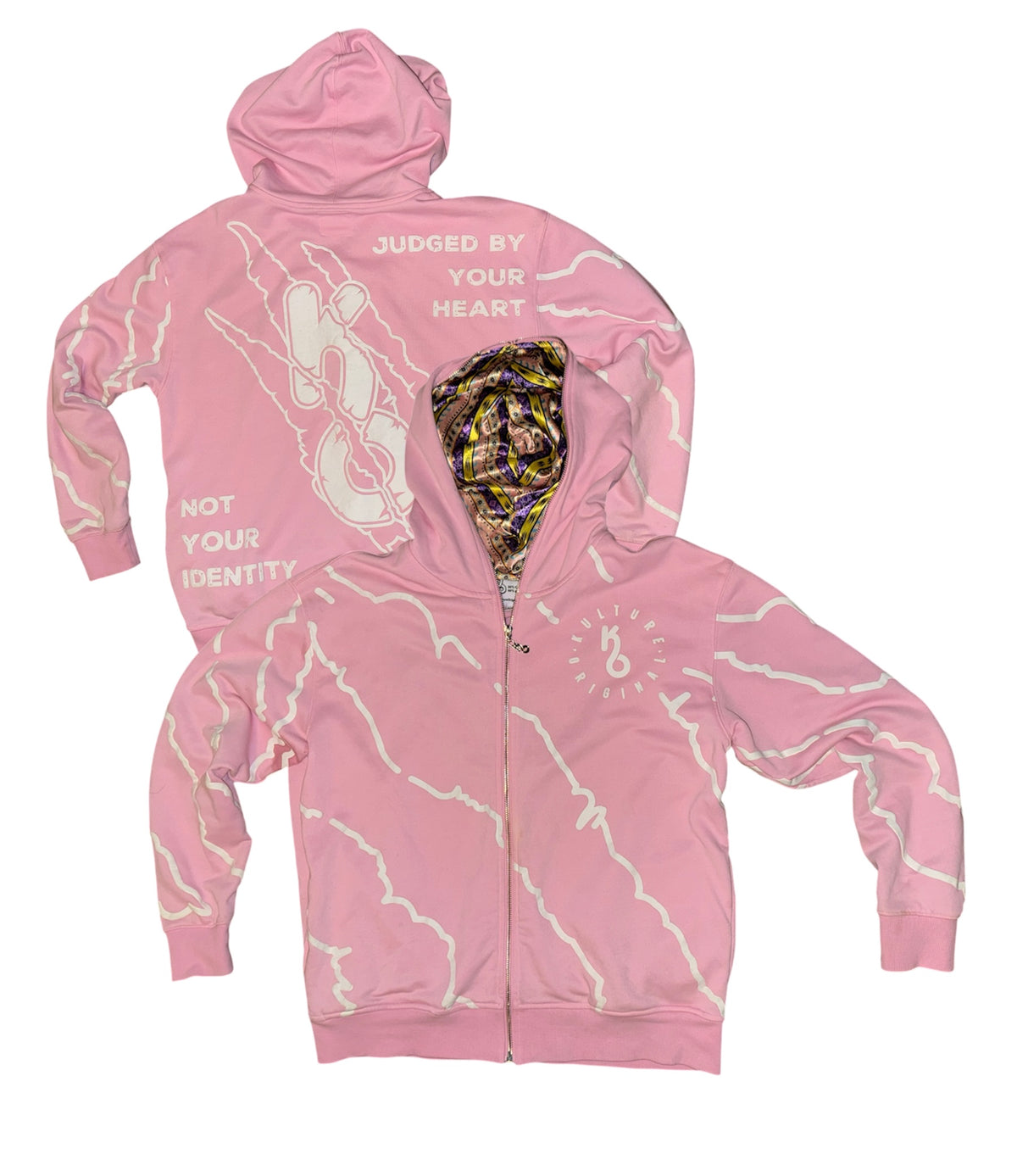 Pink Premium Zip Up - Satin Lined
