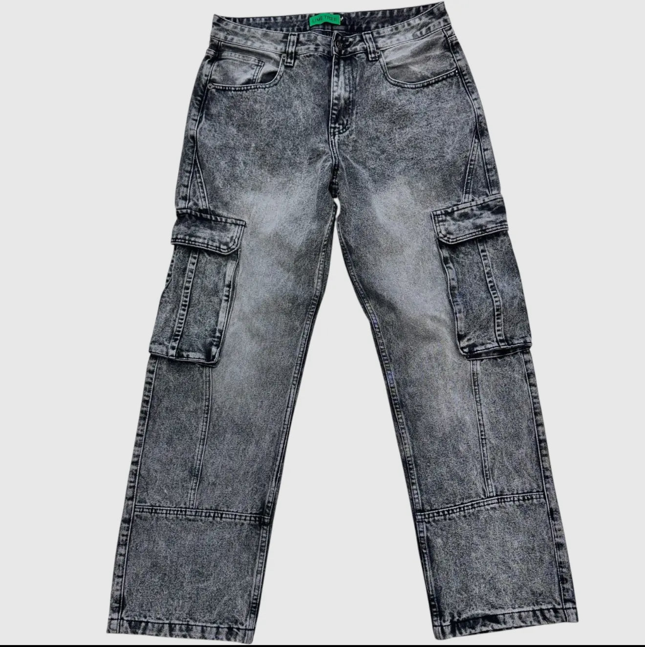 Black Denim Cargo Jeans–Durable - Kulture Original