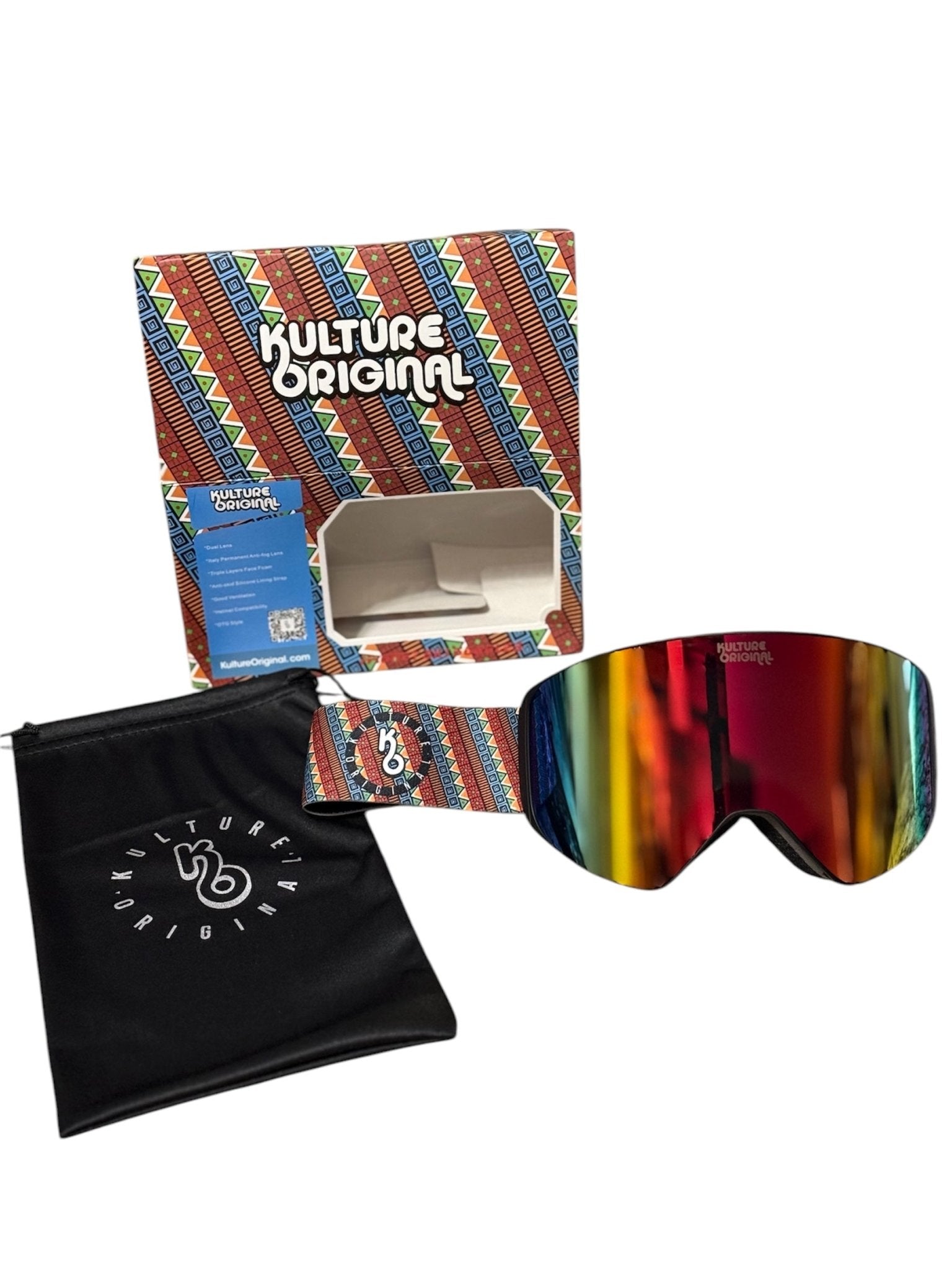 Black Premium Anti fog - Snow Goggles - Kulture Original