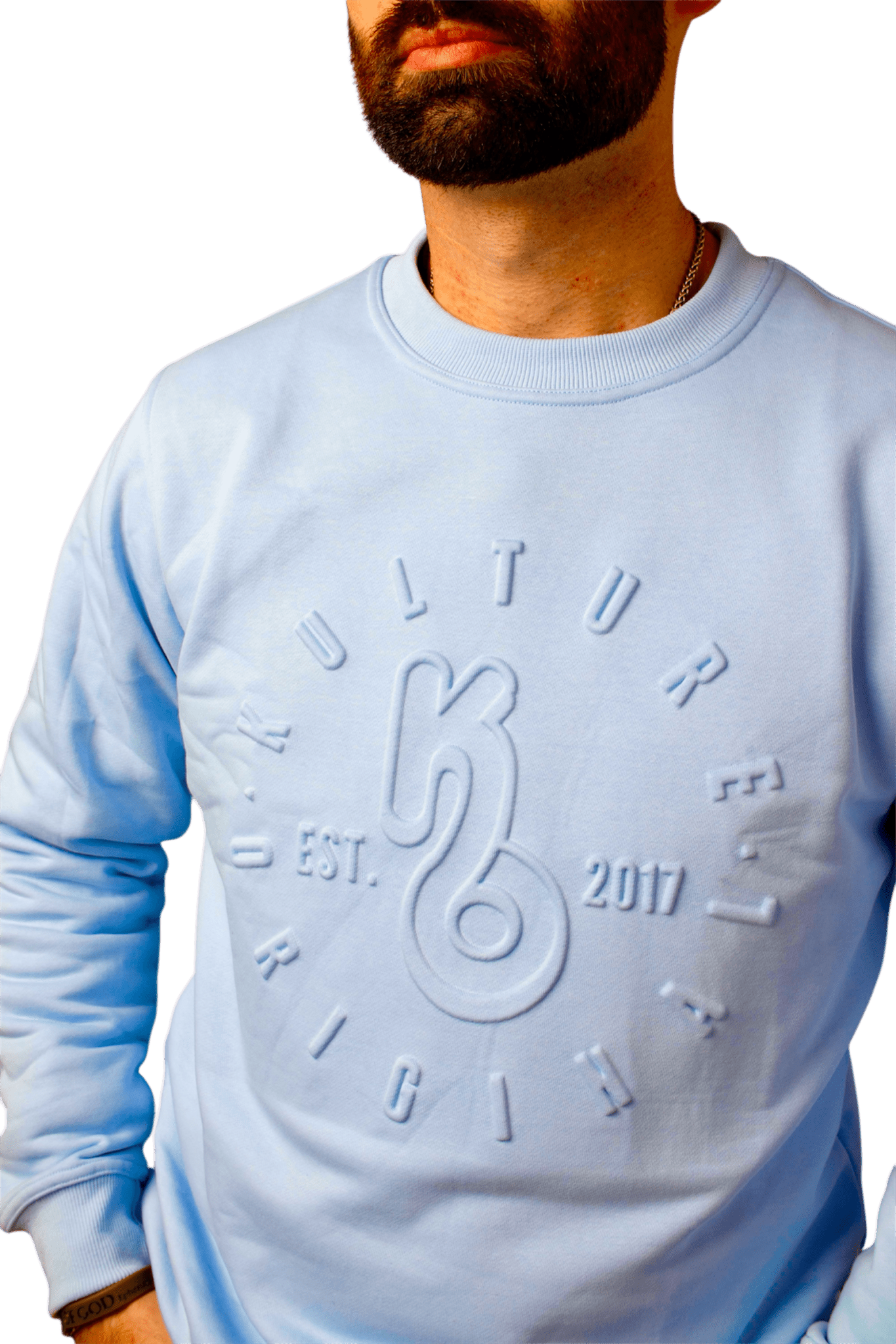 Carolina Blue Embossed Premium Sweatshirt - Kulture Original