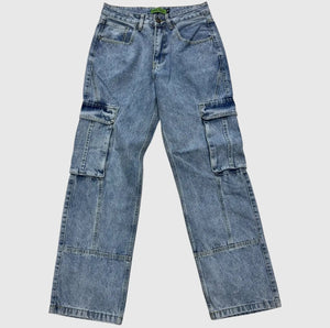 Denim Cargo Jeans–Durable - Kulture Original