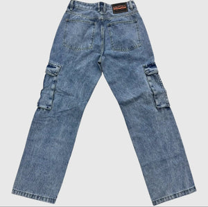 Denim Cargo Jeans–Durable - Kulture Original