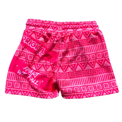 Pink Pattern Shorts(Women) - Kulture Original