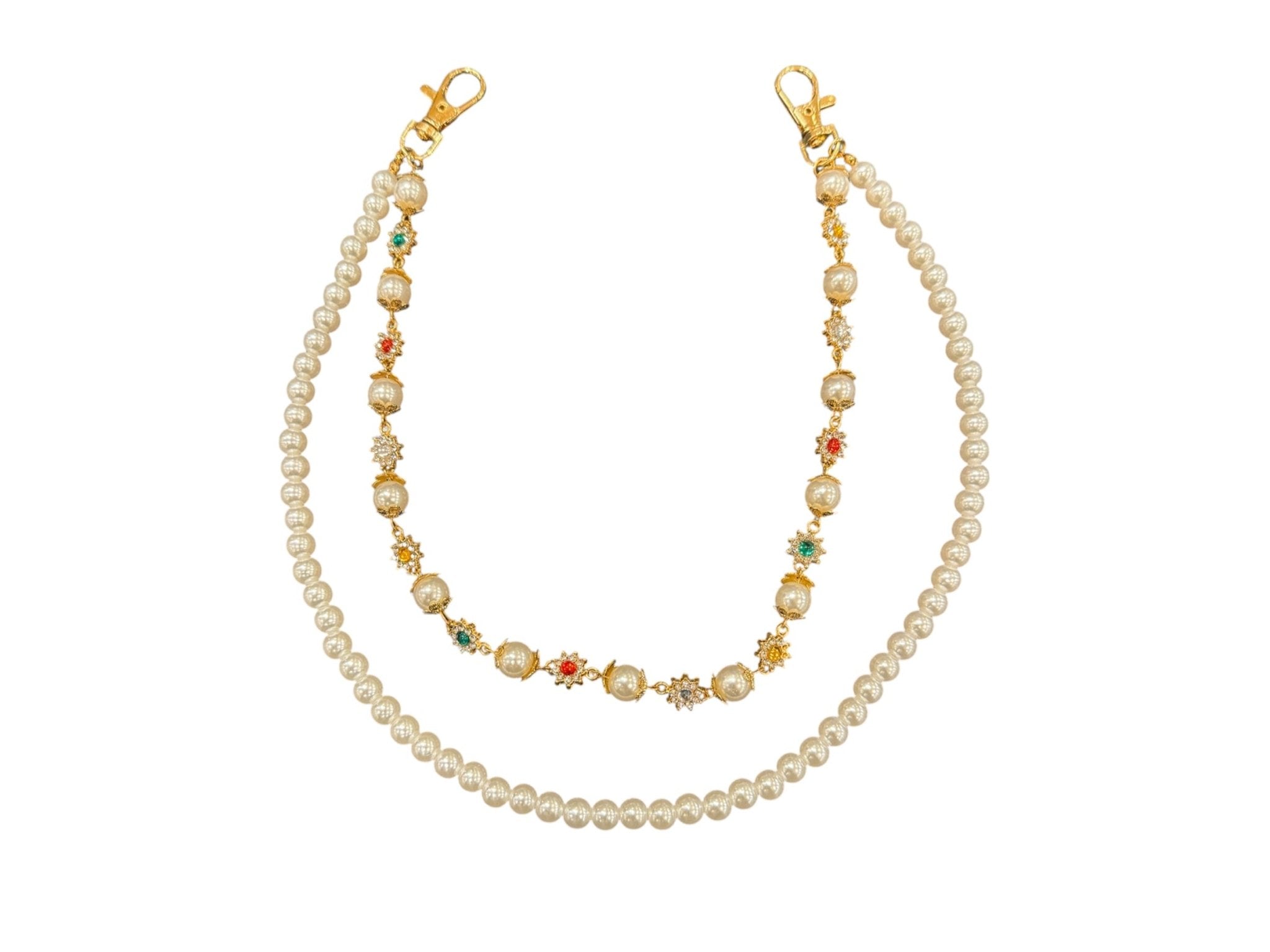Rhinestone and Pearl Pocket Chain - Kulture Original