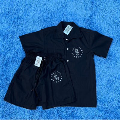 Black KO Button Up Shirt - Kulture Original