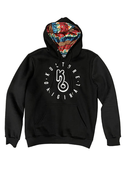 Black Premium Pattern Hoodie - Kulture Original