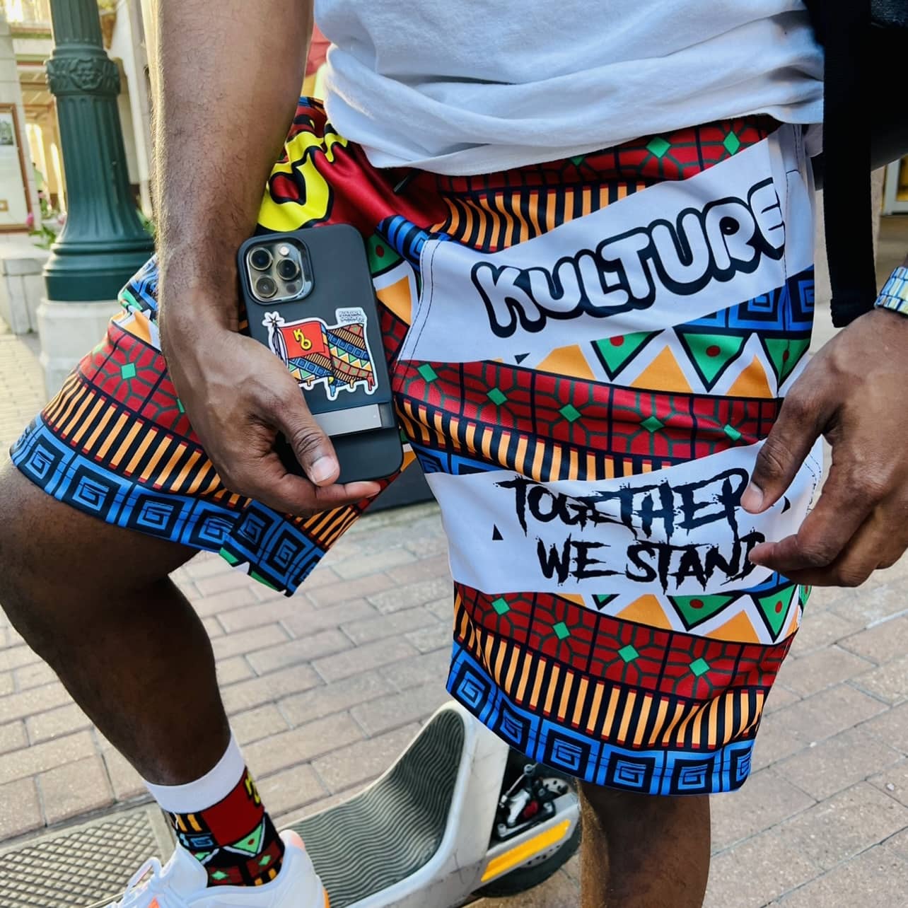 Flag Pattern Shorts - Kulture Original