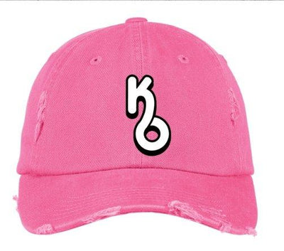 Pink KO Distressed Cap - Kulture Original