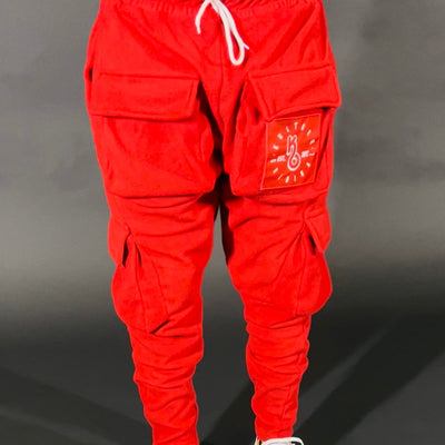 Red Fleece Sweatpants - Kulture Original