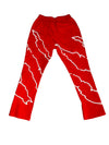 Red Premium Stacked Sweatpants - Kulture Original