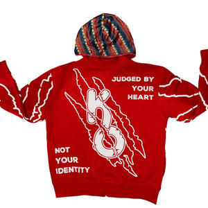 Red Premium ZipUp Hoodie - Kulture Original