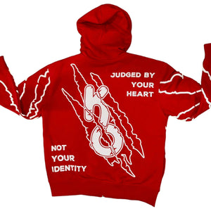 Red Premium ZipUp Hoodie - Kulture Original