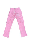 Stacked Cargo Pink pants - Kulture Original